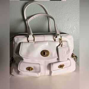 Coach Peyton Satchel, specifically a limited edition from the Bleecker Street